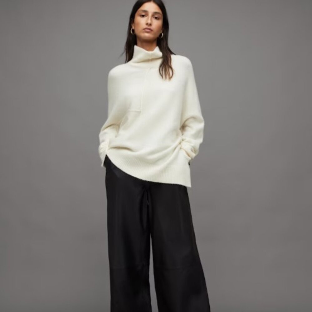 AllSaints Lock Roll Neck Relaxed Fit Sweater